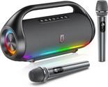 Two Wireless Microphones And A Portable Pa System With Bluetooth Speaker... - $155.92
