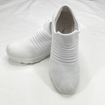 Hypersoft Slip On Sneakers Womens 8 White Air Cushion Insole Knit Weave ... - $20.76