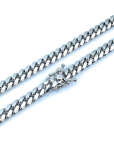 ADIRFINE 925 Sterling Silver 7mm Miami Cuban Link Chain - $151.19+