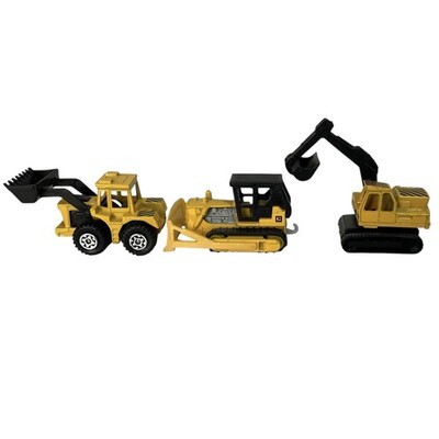Vtg Matchbox Construction Vehicles Lot 3 Bulldozer Excavator Tractor Shovel Item image 4