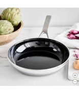 Merten &amp; Storck Frying Pan Gray Grey 9.5&quot; Steel Core Enameled Oven Broil... - $79.99
