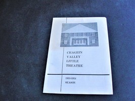Chagrin Valley, Ohio- Little THEATRE PROGRAM, 1953-1954 Season. RARE! - £6.65 GBP