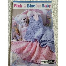 Leisure Arts Pink & Blue for Baby Crochet Pattern Book - $4.94