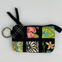 Vera Bradley Spectator Collection Patchwork Floral Logo Keychain Coin Case - $12.59