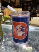 Vtg Denver Broncos Thermo Serv Thermal Tall Plastic Mug Cup Fan NFL Old Logo - £6.76 GBP