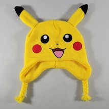 Pokemon Hat with Short Braids OS Yellow Unisex - £9.28 GBP