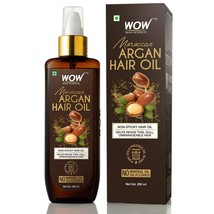 WOW Skin Science Moroccan Argan Hair Growth Oil Non Sticky Stronger Shiny 200ML - £16.65 GBP