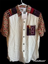 80s Women’s Jessica Scott Rayon Blouse Shirt Size Medium NWT Mom USA Vin... - $21.23