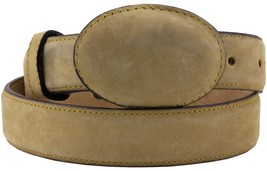 Kids Western Dress Belt Sand Solid Nubuck Leather Casual Dress Size 26, 28 - $27.10 CAD