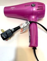 Conair 1875 Watt Cord Keeper Ionic Hair Dryer Pink Retractable Cord - $15.57