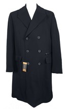 NEW Vintage Gianni Versace Double Breasted Overcoat! e 54 US 44 (Large)  Navy - £1,118.88 GBP