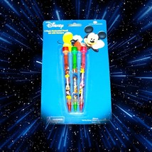 Vintage Disney 3 Pack Mechanical Pencil Mickey Minnie Goofy Red Pink Green NEW - $19.35