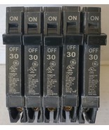 Lot of 5 GE Q-Line THQP 30-Amp 1-Pole Standard Trip Circuit Breaker - NEW - €23,44 EUR