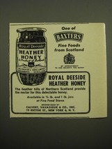 1960 Baxters Royal Deeside Heather Honey Ad - One of Baxters fine foods - $14.99