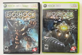 BioShock &amp; Bioshock 2 Microsoft Xbox 360 2K Games DVDs + Booklet Mature 17+ - £36.17 GBP