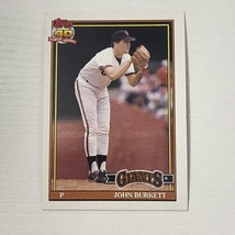 1991 Topps Baseball Card John Burkett San Francisco Giants #447 - $1.97