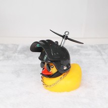 Duck Toy Car Ornaments Yellow Duck with Propeller Helmet Car Dashd Decor for Int - £31.24 GBP
