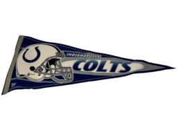 Vintage 90&#39;s Indianapolis Colts Wincraft Sport Banner Pennant NFL Made in USA - £19.25 GBP