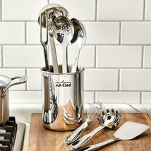 All-Clad 8 Piece Polished Stainless Steel Utensil Set with All-clad Mitts - £97.38 GBP