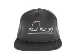 Vtg 90s Flood Fest Fishing Tournament 1990 Spell Out Roped Snapback Hat ... - $34.60