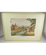Pimpernal Deluxe Finish Six Place Mats English Villages Very Good Condition - £25.77 GBP
