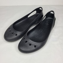 Crocs Kadee Black Flats Mary Jane Closed Toe Slingback Shoes Womens Size 9 - £19.11 GBP