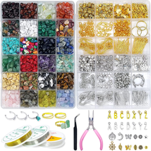 Ygorios Jewelry Making Kit for Adults - 1760 PCS Crystal Beads for Jewel... - £29.55 GBP