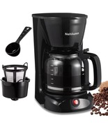 12 Cup Drip Coffee Maker, Coffee Pot Machine Permanent Coffee, 950W Black - $692.84 MXN