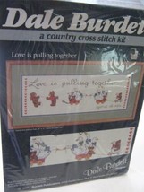 VTG &#39;85 Dale Burdett Country Cross Stitch Kit Love Is Pulling Together CK170 NOS - £7.50 GBP