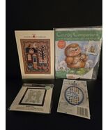 4 Cross Stitch Mini Kits Cards Frames Friends Hedgehog Prairie Schooler ... - $436.75 MXN