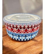 Signature Housewares Stoneware Ceramic Aztec Design Storage Bowl w/ Lid ... - €17,43 EUR