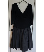 Womens Plus 18W Marina Black V-Neck Crinolin Underskirt Cocktail Dress USA - $524.38 MXN
