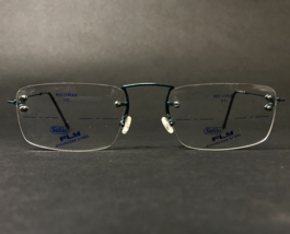 Safilo Eyeglasses Frames FLY FLEX 7BT Blue Rectangular Rimless 50-20-145 - £44.15 GBP