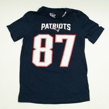 Nike New England Patriots Rob Gronkowski 87 T Shirt Boys L 10-12 Gronk NFL - £7.40 GBP