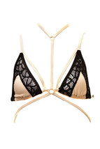 ONE TEASPOON Womens Bralette Cleopatra Lingerie Cream Size S - £27.45 GBP