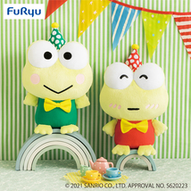 Japan Kero Keroppi Party BIG Plush Toy (2pc set) - 27cm Birthday Valentine&#39;s Day - £67.13 GBP