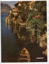 Cunard Line Lunch &amp; Dinner Menu Set RMS Queen Elizabeth 1960 - $27.72