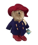Vintage 1986 Paddington Bear Stuffed Animal Eden Blue Coat Red Boots Han... - $546.62 MXN