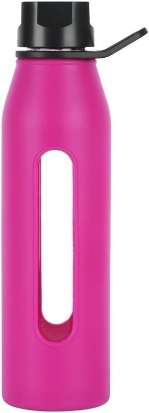 Takeya Glass Water Bottle with Silicone Sleeve and Twist Cap, 22 Oz - $34.99