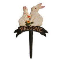 Welcome Rabbit Cast Iron Garden Stake - £18.71 GBP