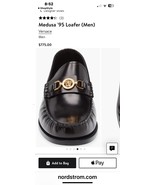 Men’s Versace Medusa Gold Logo Leather Loafers New Size 10 - $415.80