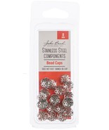 Stainless Steel Bead Cap 24 Per Pkg 8mm - $816.64 MXN