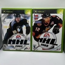 NHL 2002 W/ Manual (Xbox) &amp; NHL 2003 W/ Manual EA Sports Fast Free Shipping - £11.00 GBP