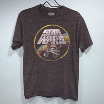 Star Wars Logo Rainbow W/X-Wing Shooting At TIE StarFighter T-shirt Sz M... - £8.20 GBP