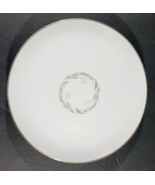Vintage Kaysons Fine China GOLDEN FANTASY BREAD PLATE White with Gold Tr... - $105.63 MXN