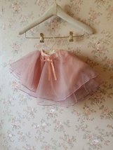 Baby Girl Skirt Flower Girl Tutu Skirt Peach Toddler Tulle Skirt Baby Shower image 4