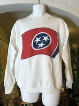 New Vintage 90’s Fruit Of The Loom Sweatshirt Tennessee State Flag Size ... - $24.74
