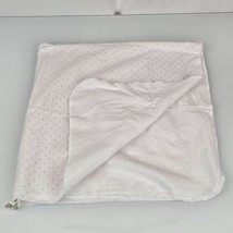 Circo White Pink Small Polka Dot Cotton Flannel Baby Receiving Blanket - $24.74