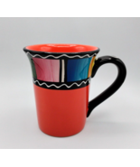 Certified International &quot;Serape&quot; Mug Orange Black- Spanish Style- Bright... - $15.85