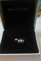 Pandora 925 Ale Silver Coiled Snake Charm Comes W/ Pandora Box - £18.69 GBP